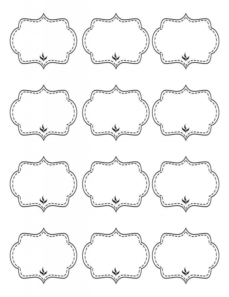 Free Printable Blank Spice Labels