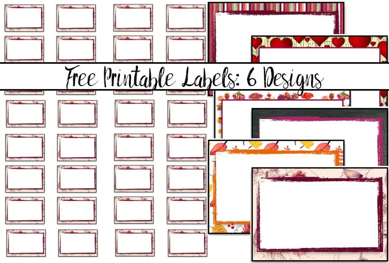 Printable Free Labels Blank
