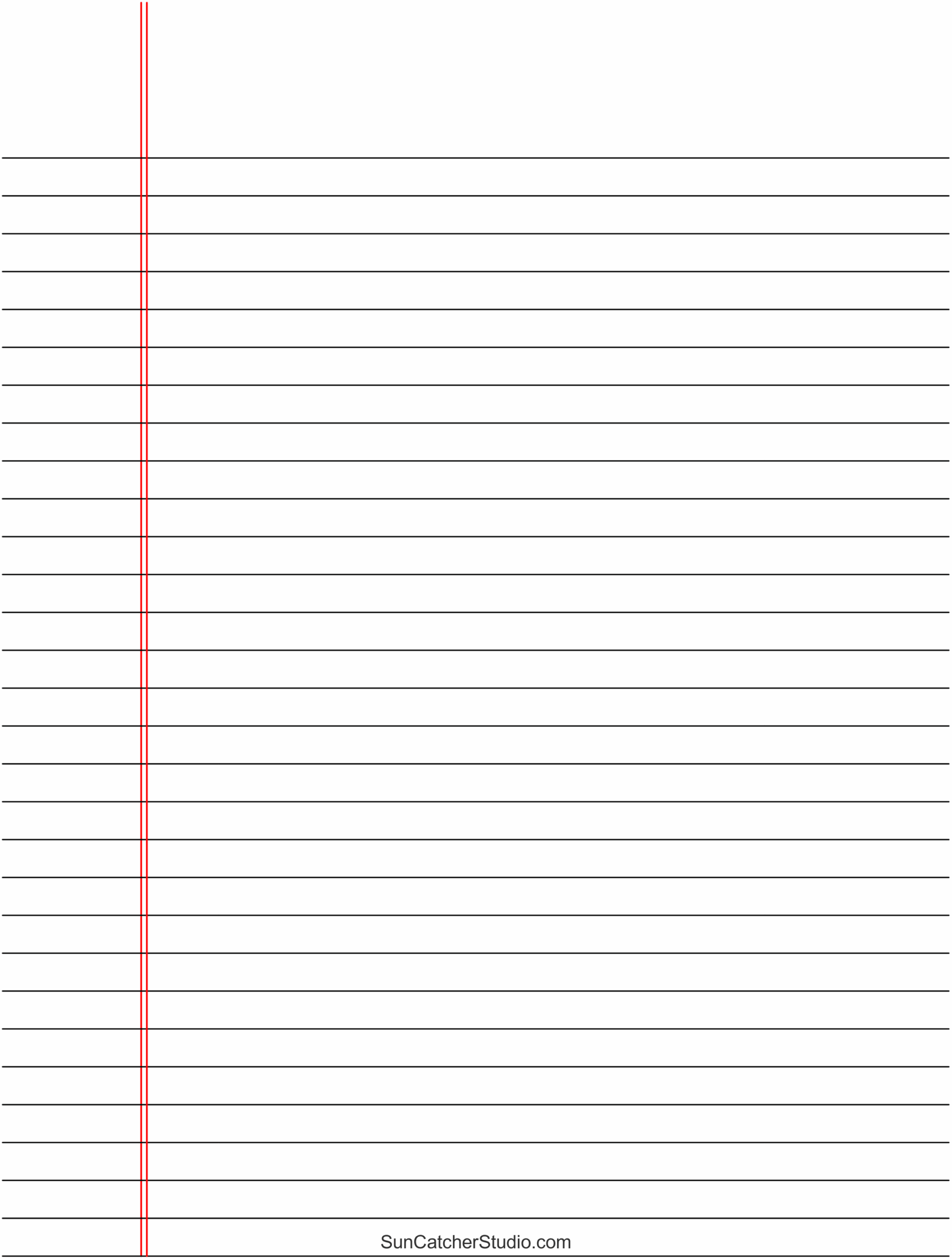Printable Blank Lines