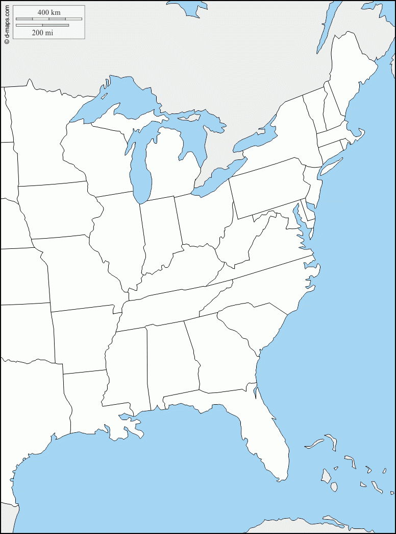 Free Printable Maps Of The Northeastern US Worksheets Library
