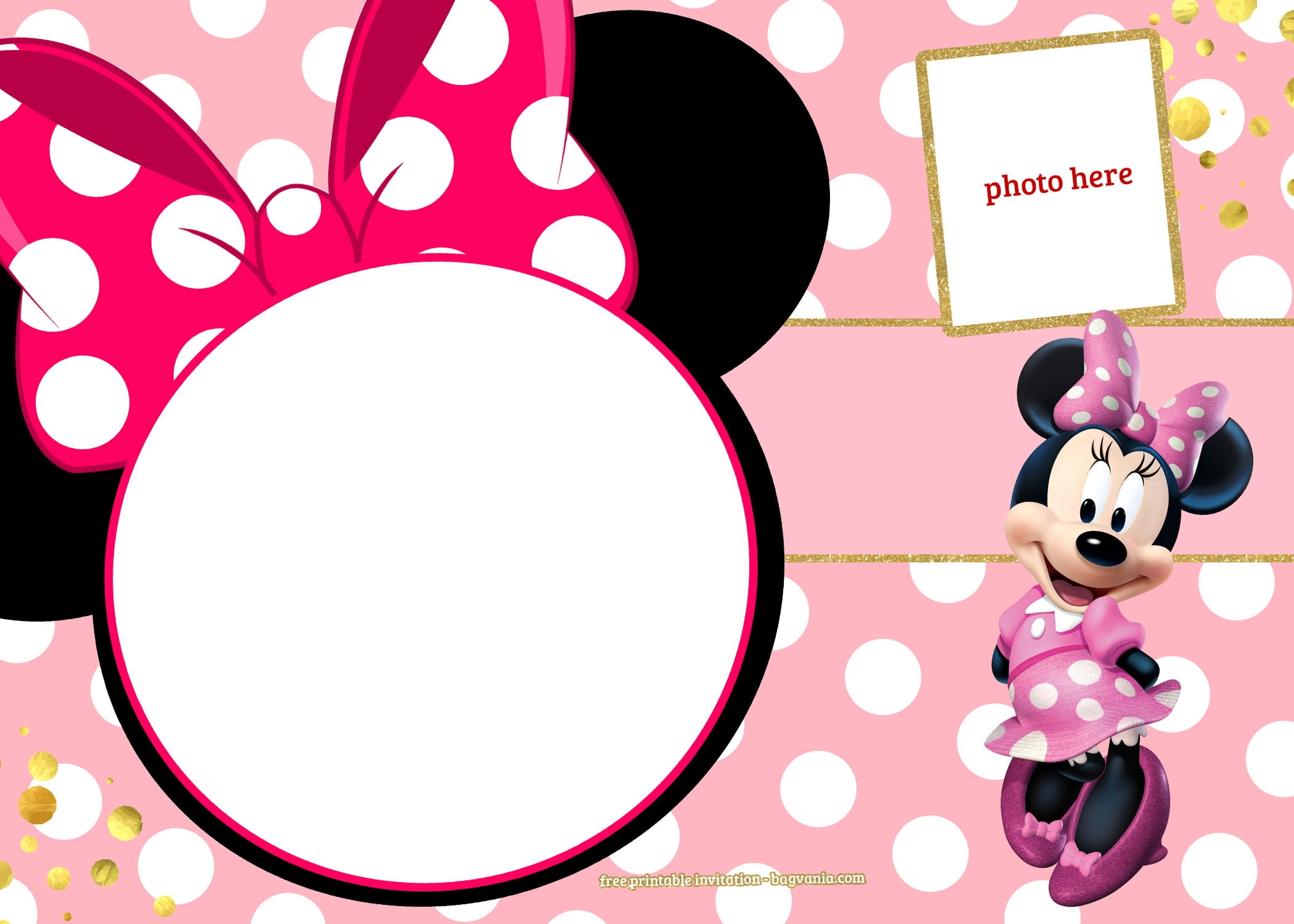 Mini Mouse Blank Printable