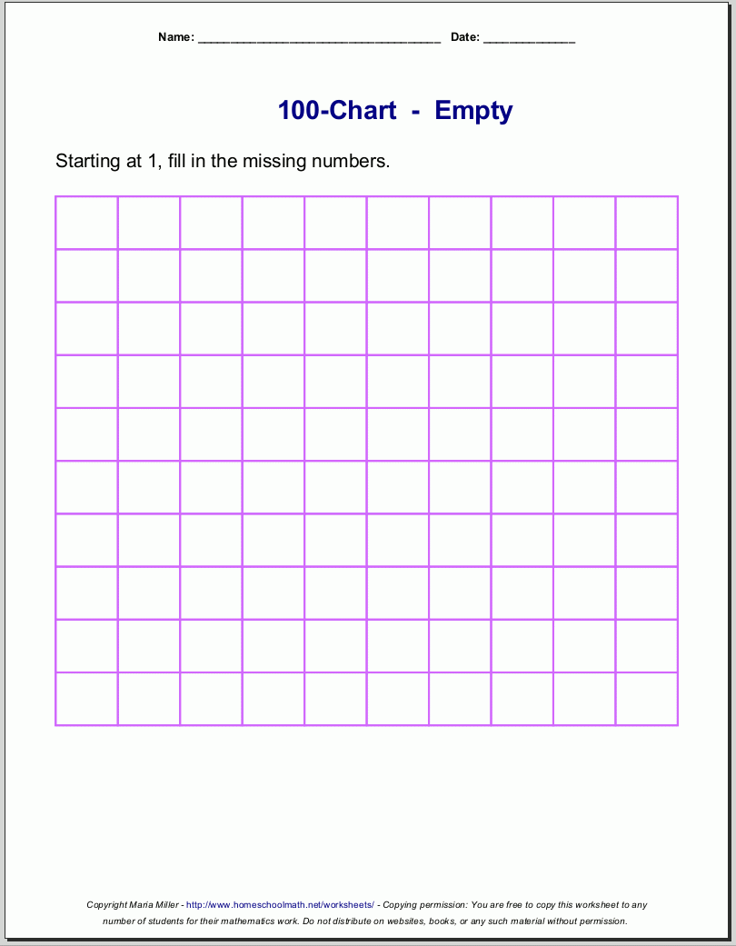 Blank Question Number Sheet Printable