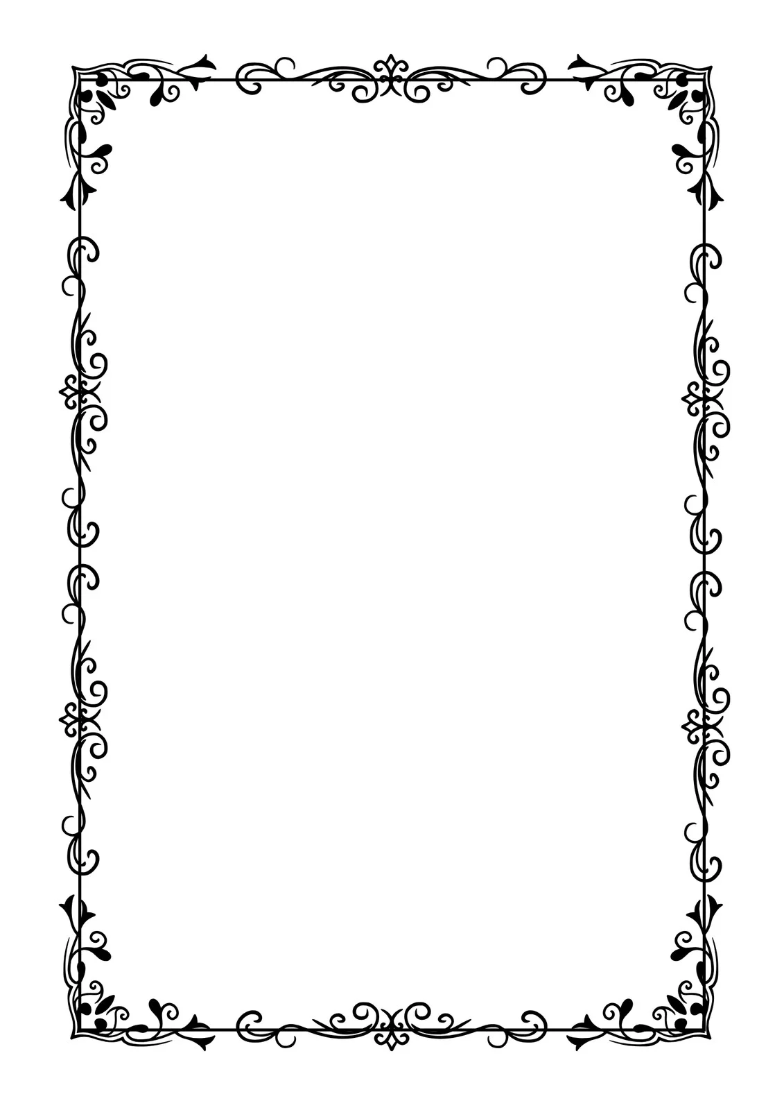 Printable Blank Cards With Borders