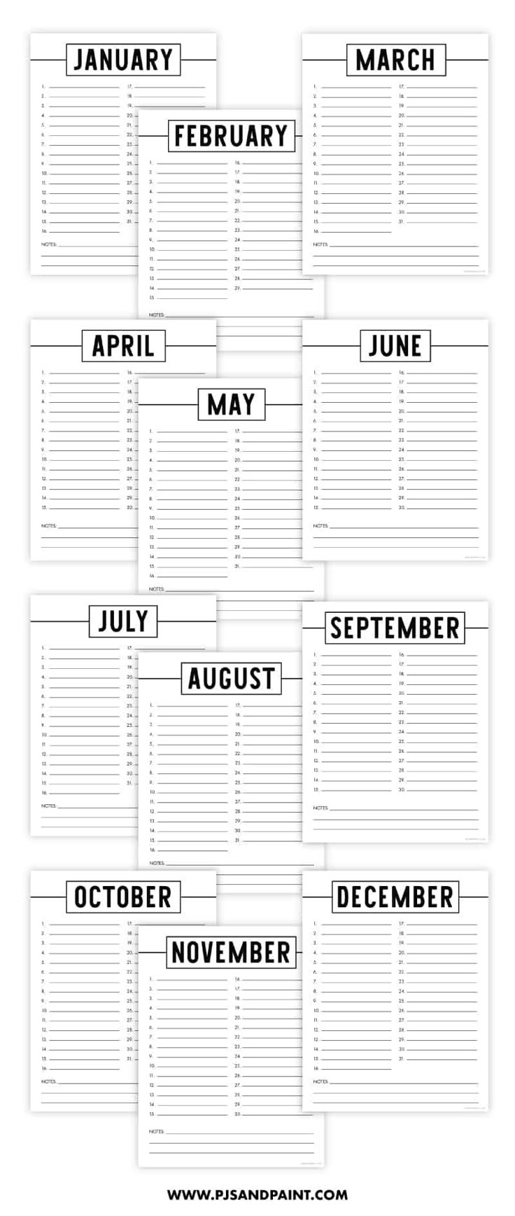 Free Printable Perpetual Calendar Printable Birthday Calendar 