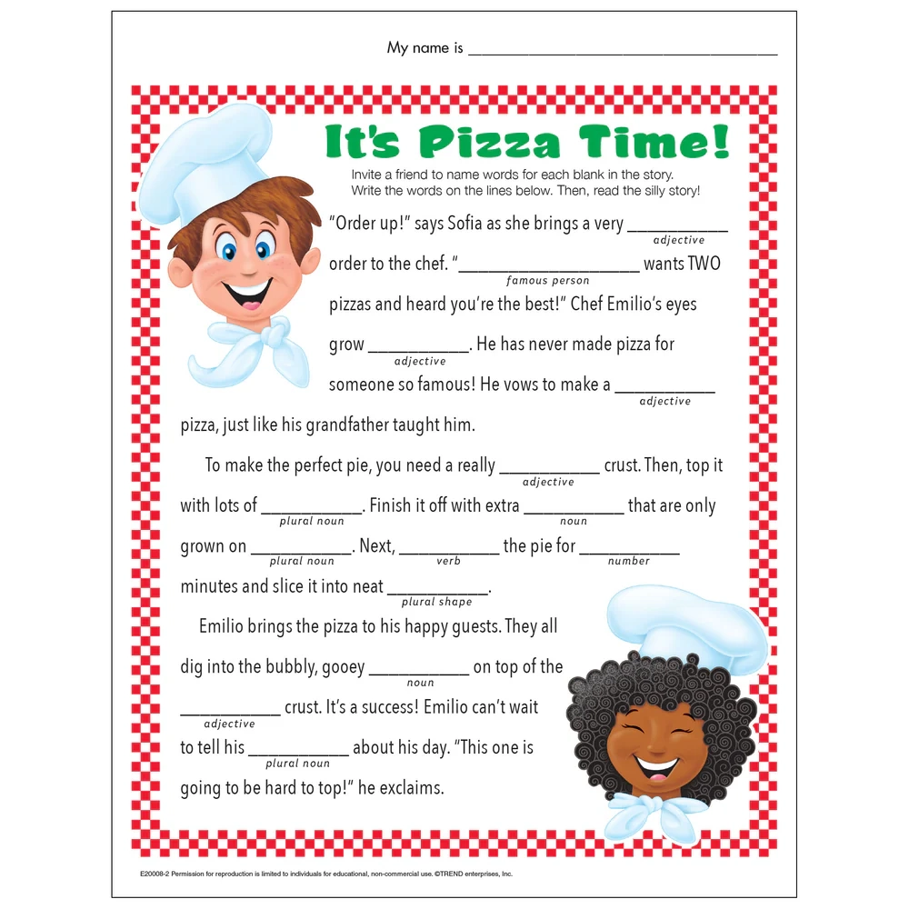 Fill In The Blank Printables
