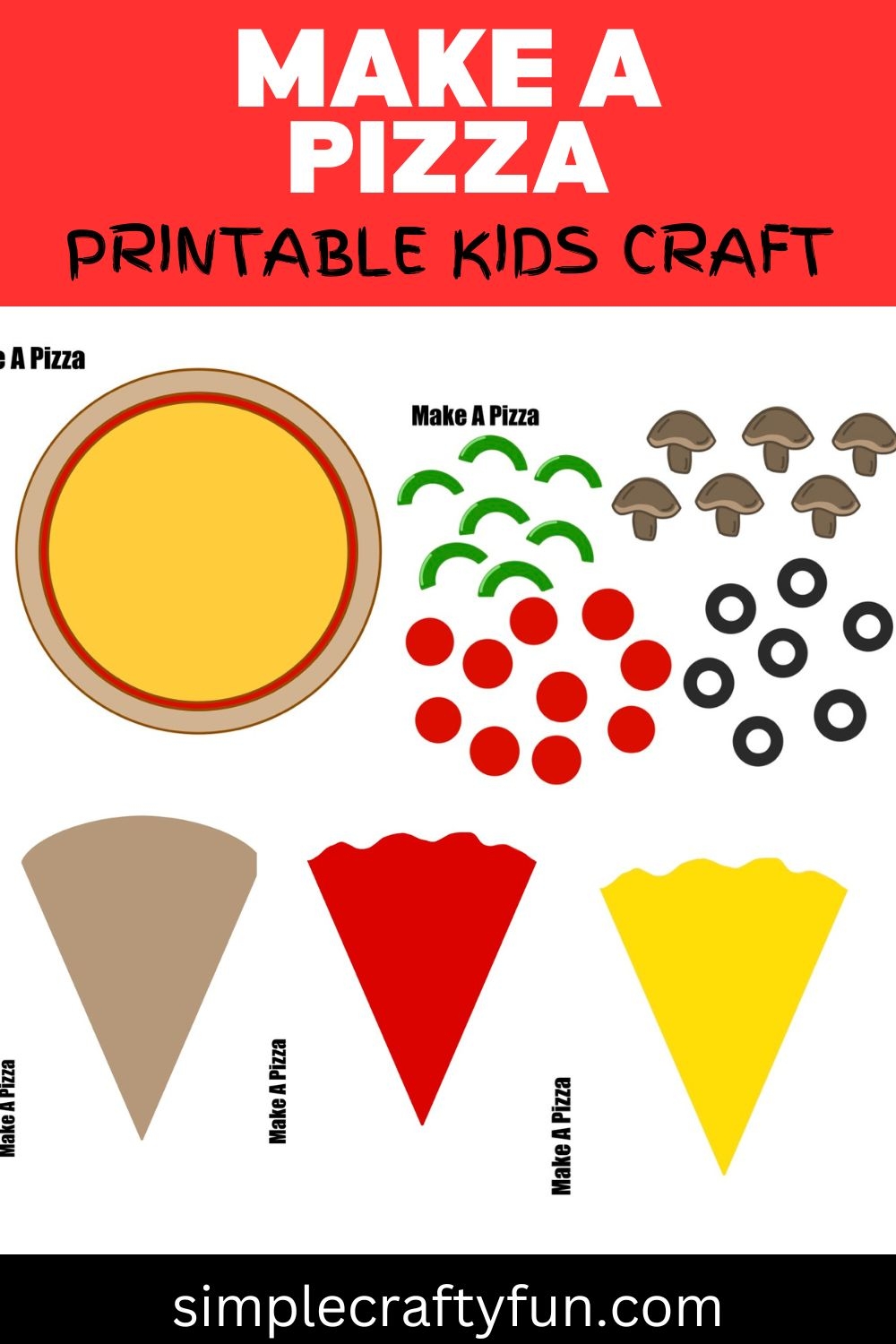 Blank Pizza Slice Printable