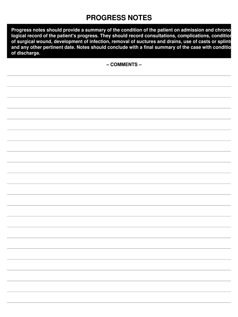 Free Printable Progress Notes Template Fill Out amp Sign Online 