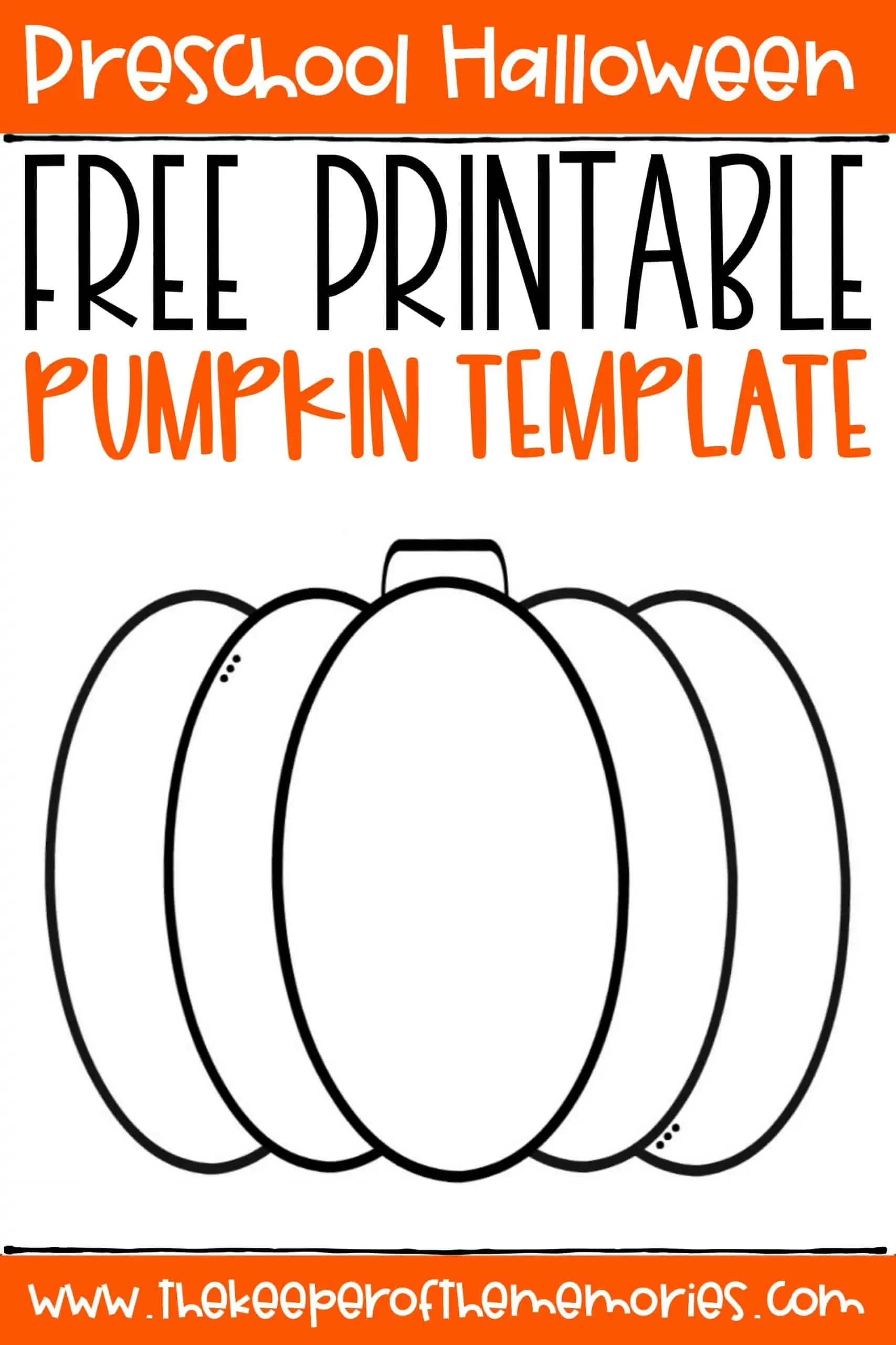 Blank Halloween Pumpkin Printable