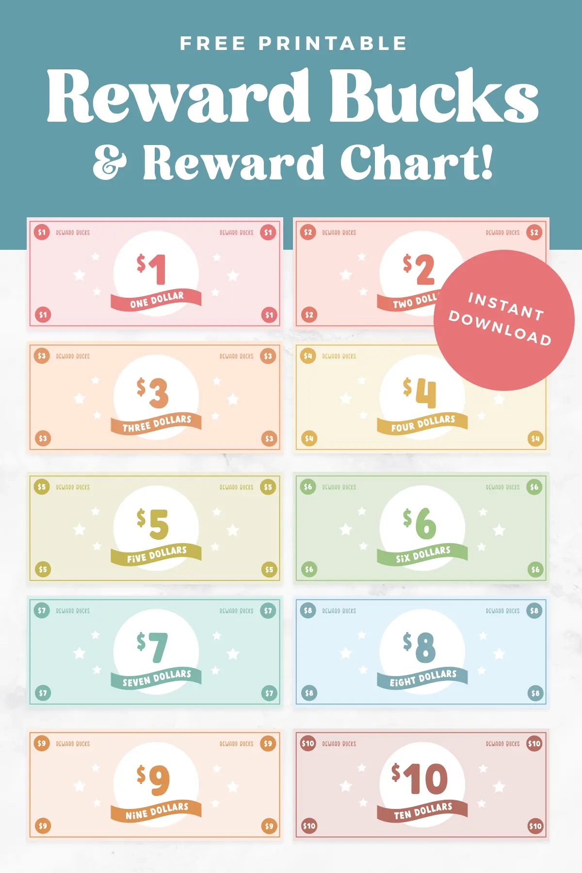 Free Printable Reward Bucks For Kids Favorite Printables
