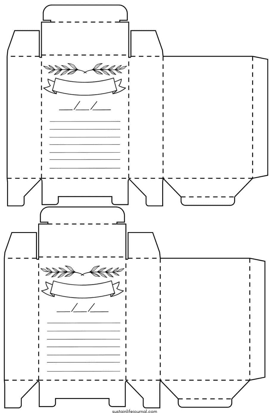 Blank Seed Packets Printable