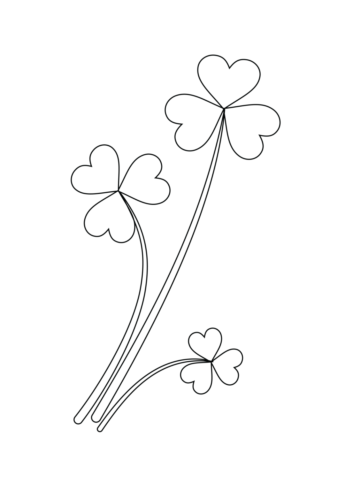 Free Printable Shamrock Stencil Template To Edit Online
