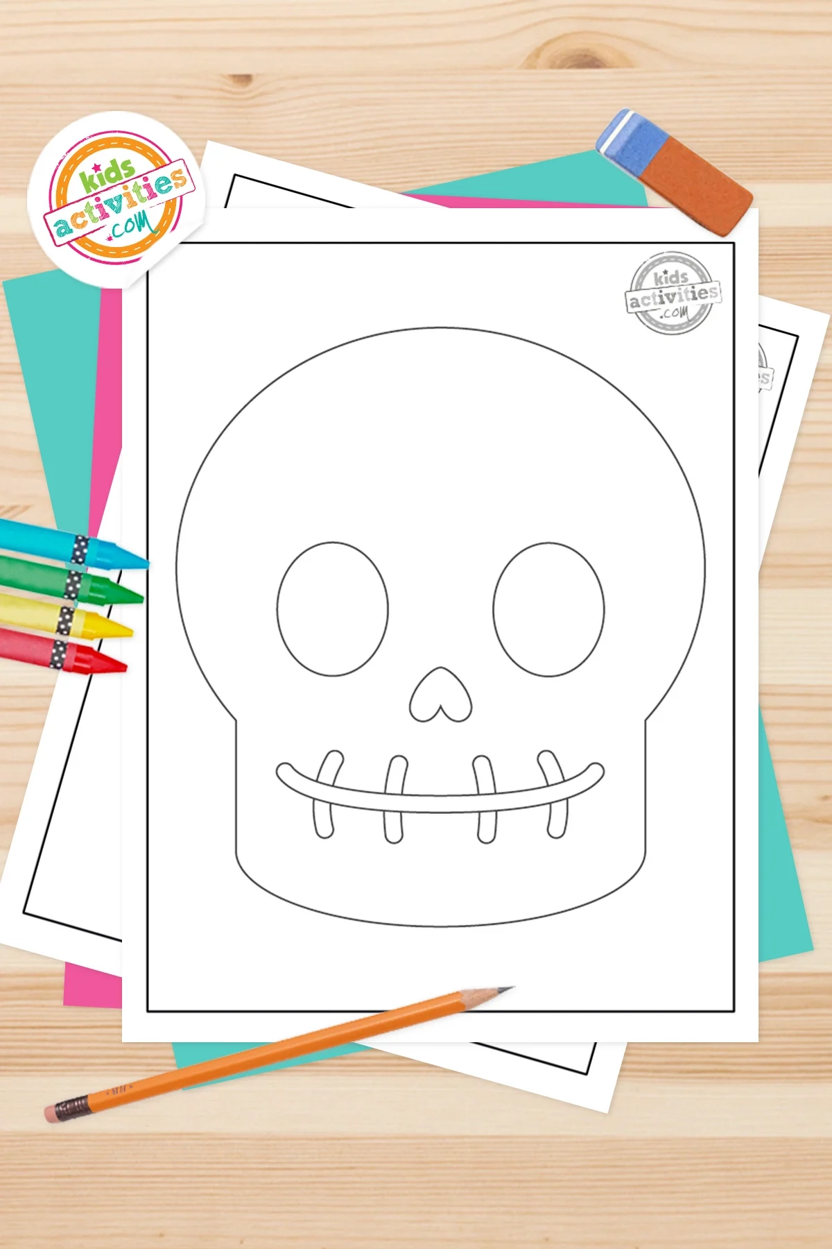 Printable Blank Skull Sheet