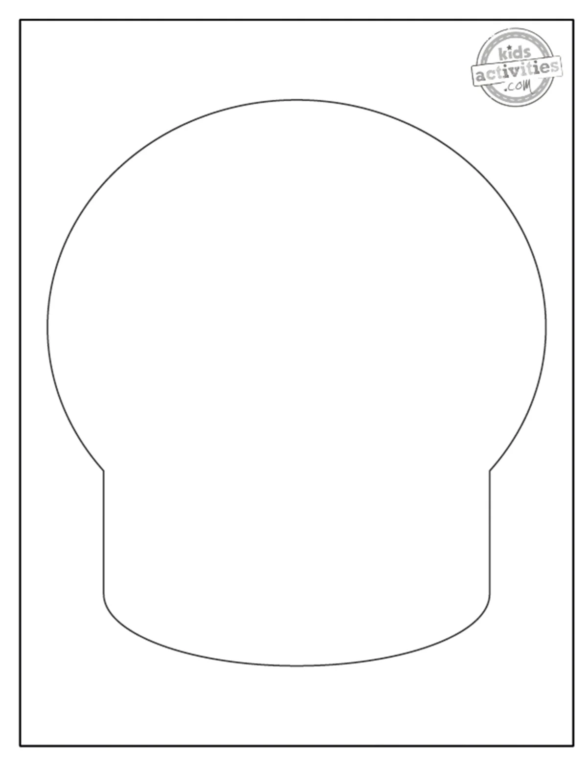 Printable Blank Skull