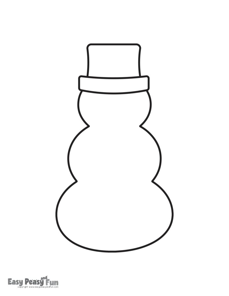 Free Printable Blank Snowman Template