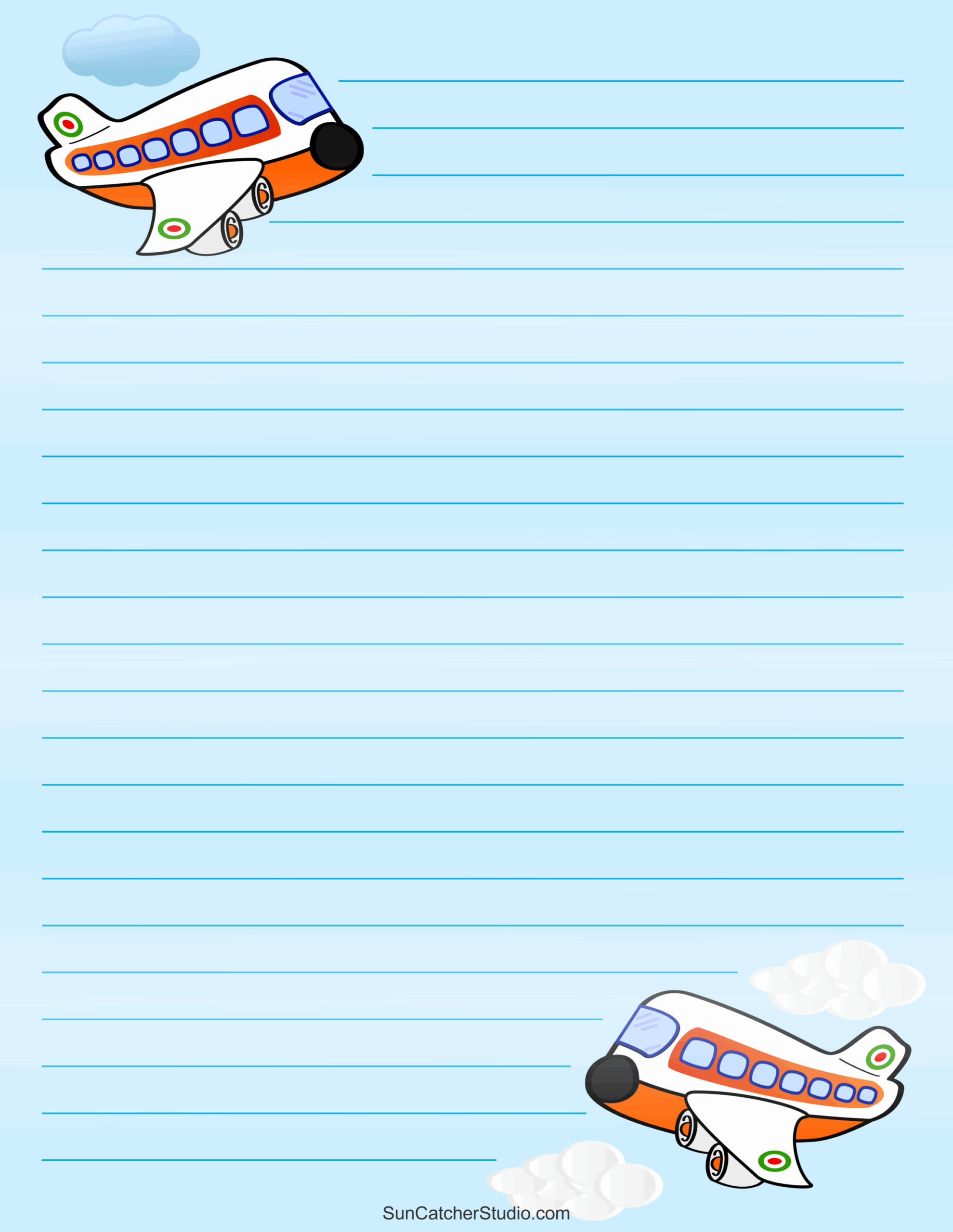 Stationary Blank Printable