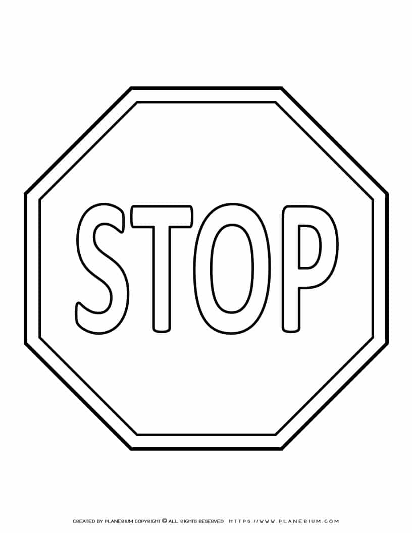 Free Printable Stop Sign For Kids Engage amp Educate