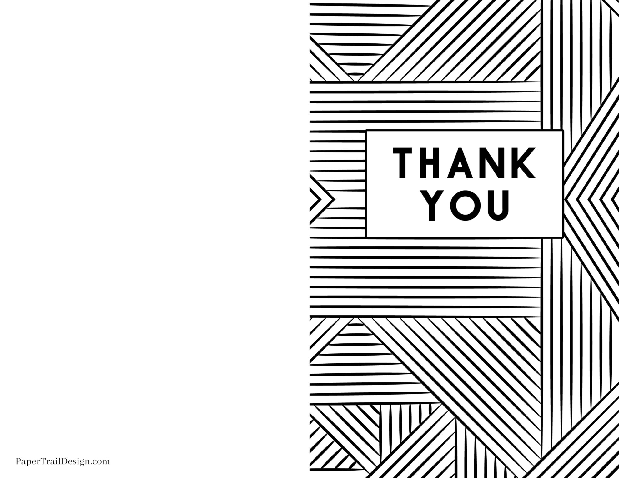 Blank Thank You Cards Printable