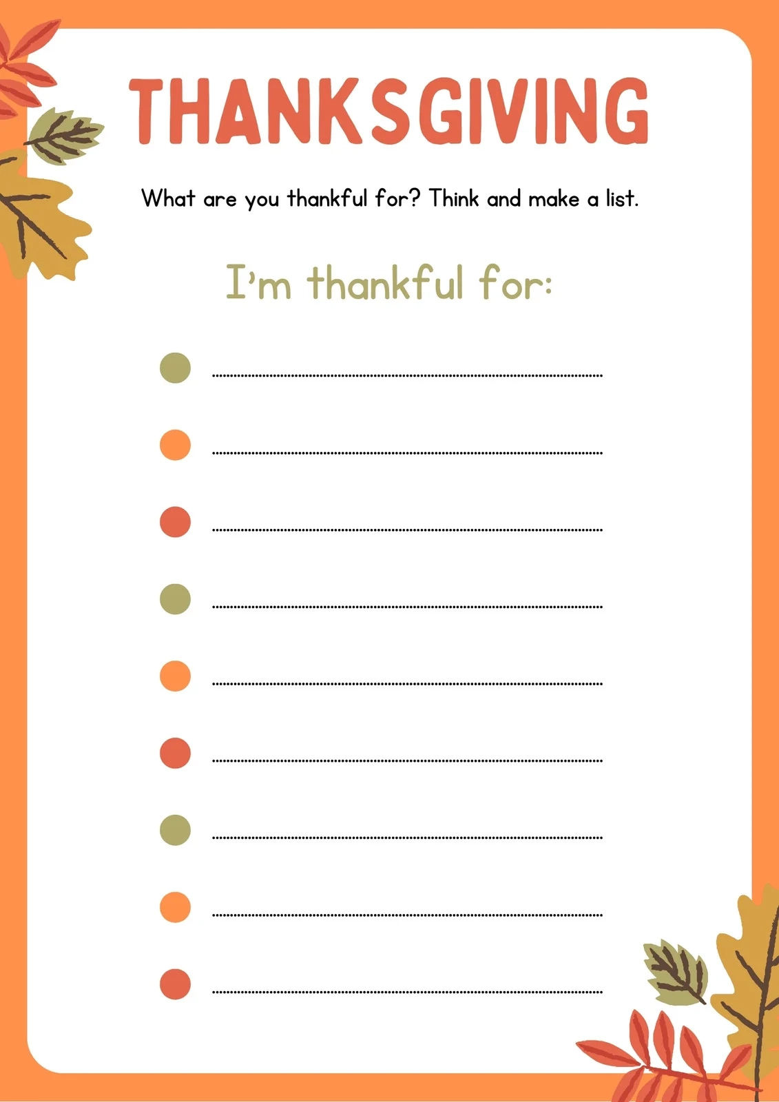 Free Printable Thanksgiving Worksheet Templates Canva