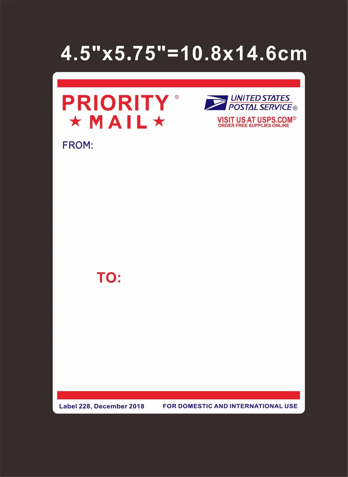 Printable Usps Mail Blank Label