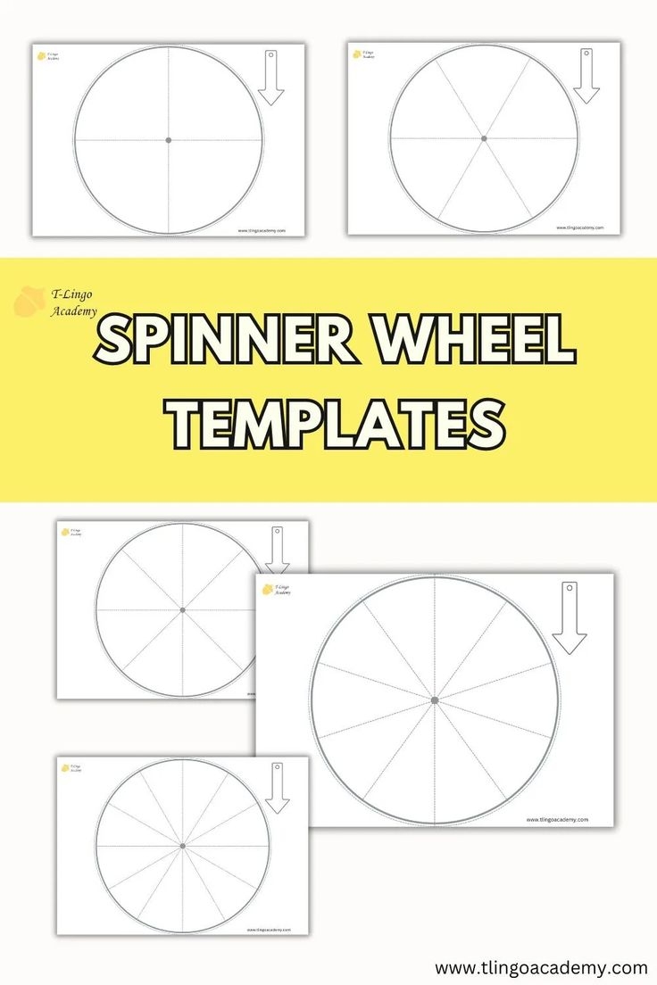Free Blank Spinner Template Printable