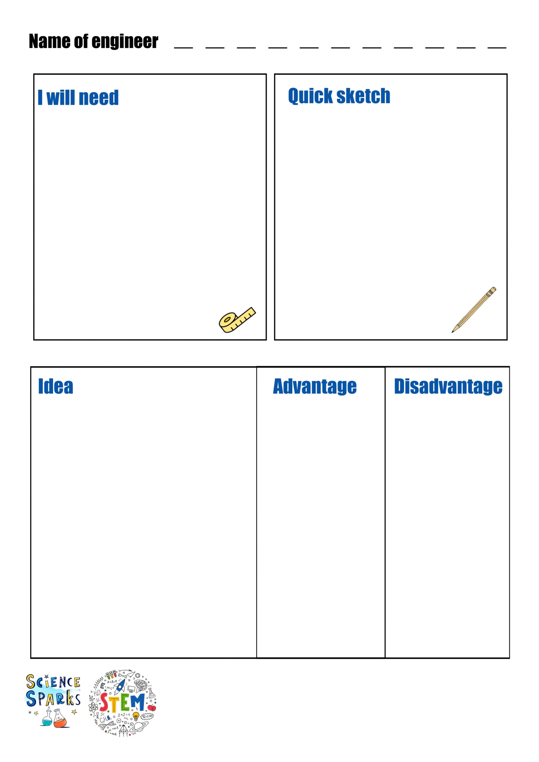 FREE STEM Challenge Templates For Kids