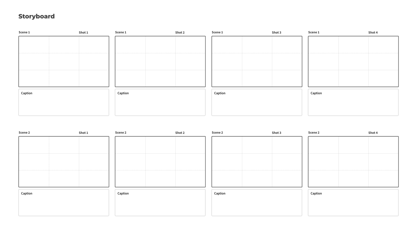 Free Storyboard Template Moqups
