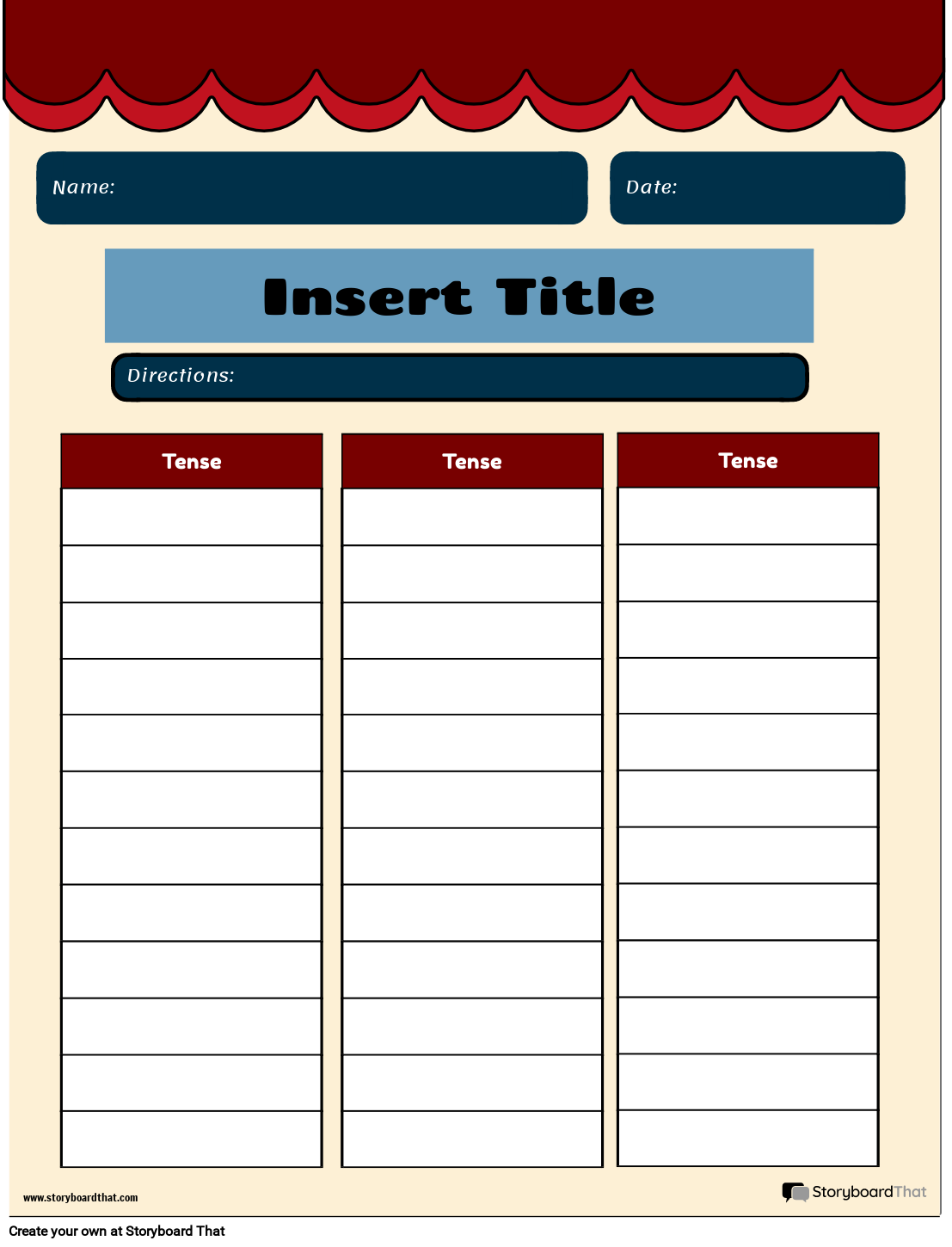 Free Verb Worksheets Create amp Customize For Educators