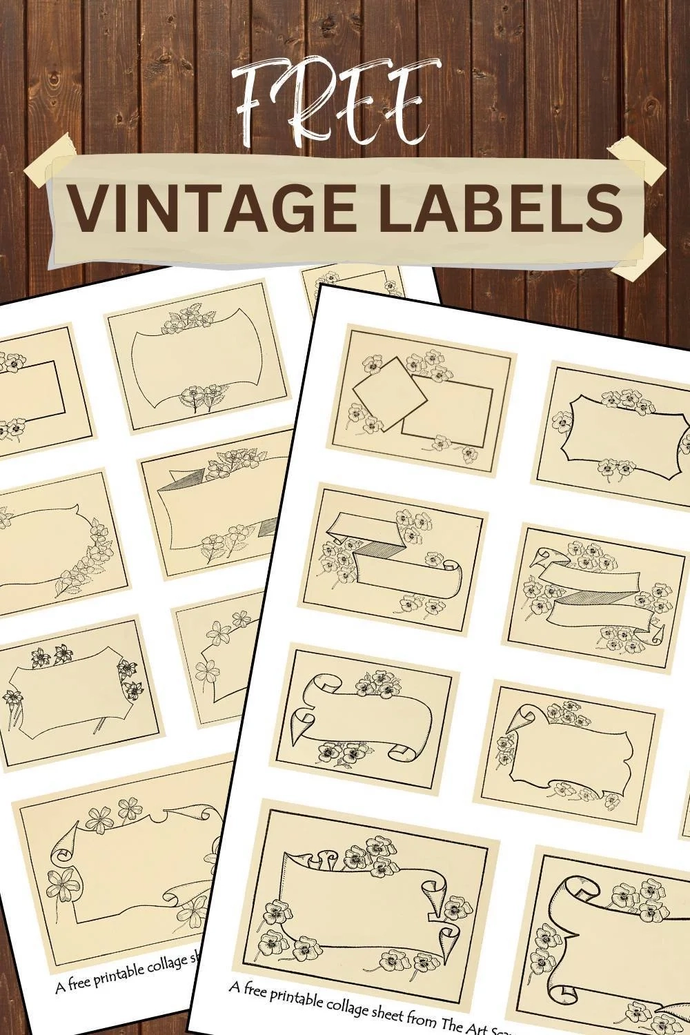 Free Printable Blank Vintage Labels