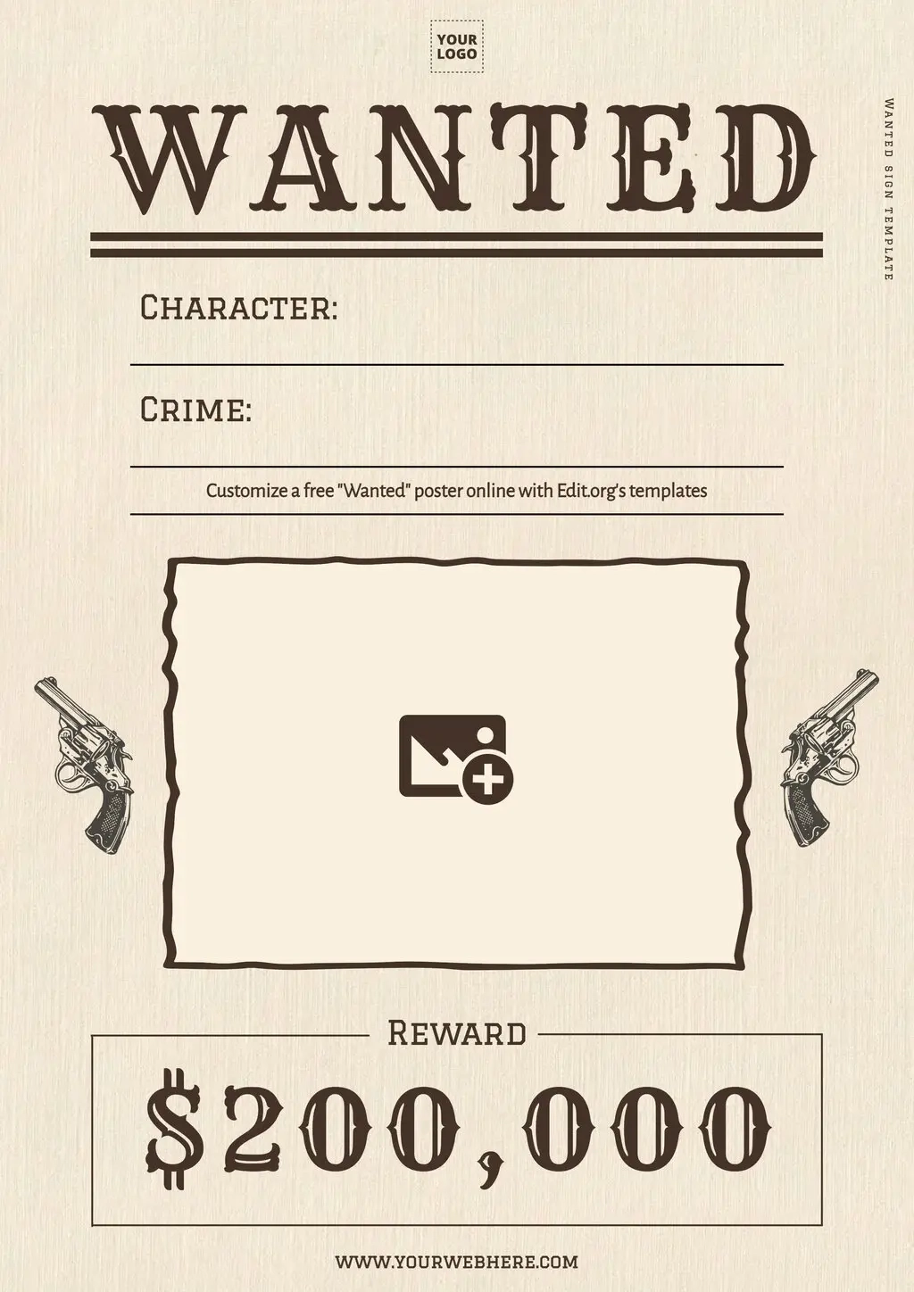 Blank Printable Wanted Poster
