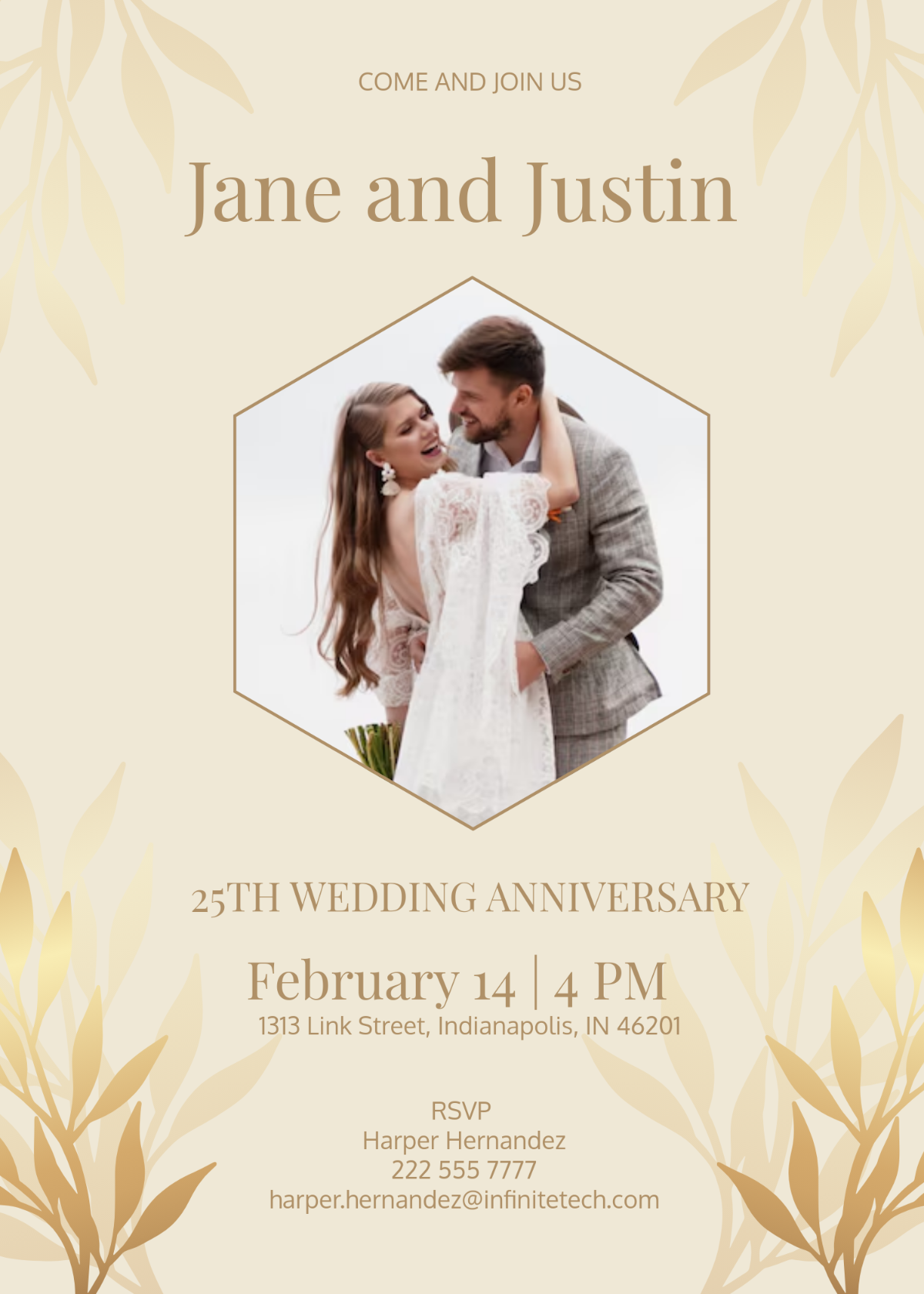 Blank Printable Wedding Announcement