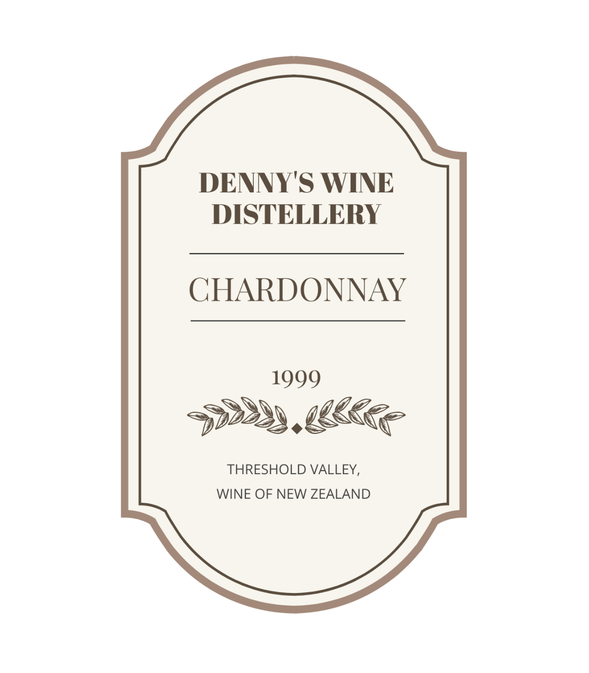 Free Wine Bottle Label Template To Edit Online