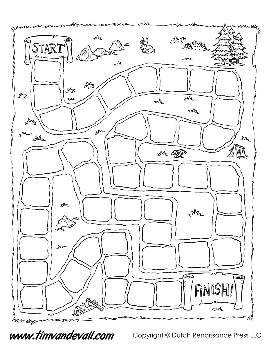 Printable Blank Gameboard