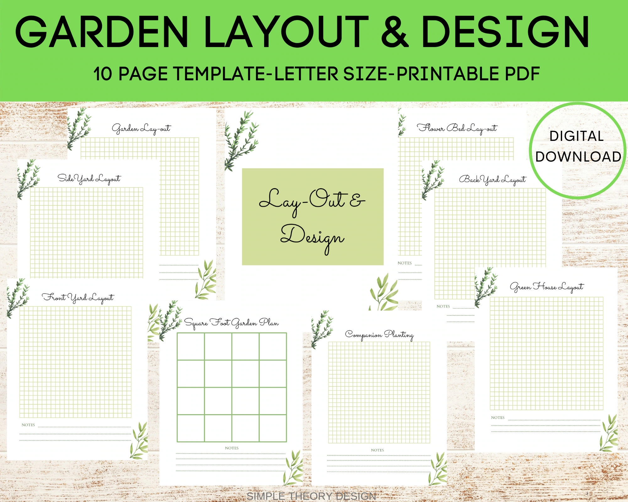 Printable Blank Garden Map