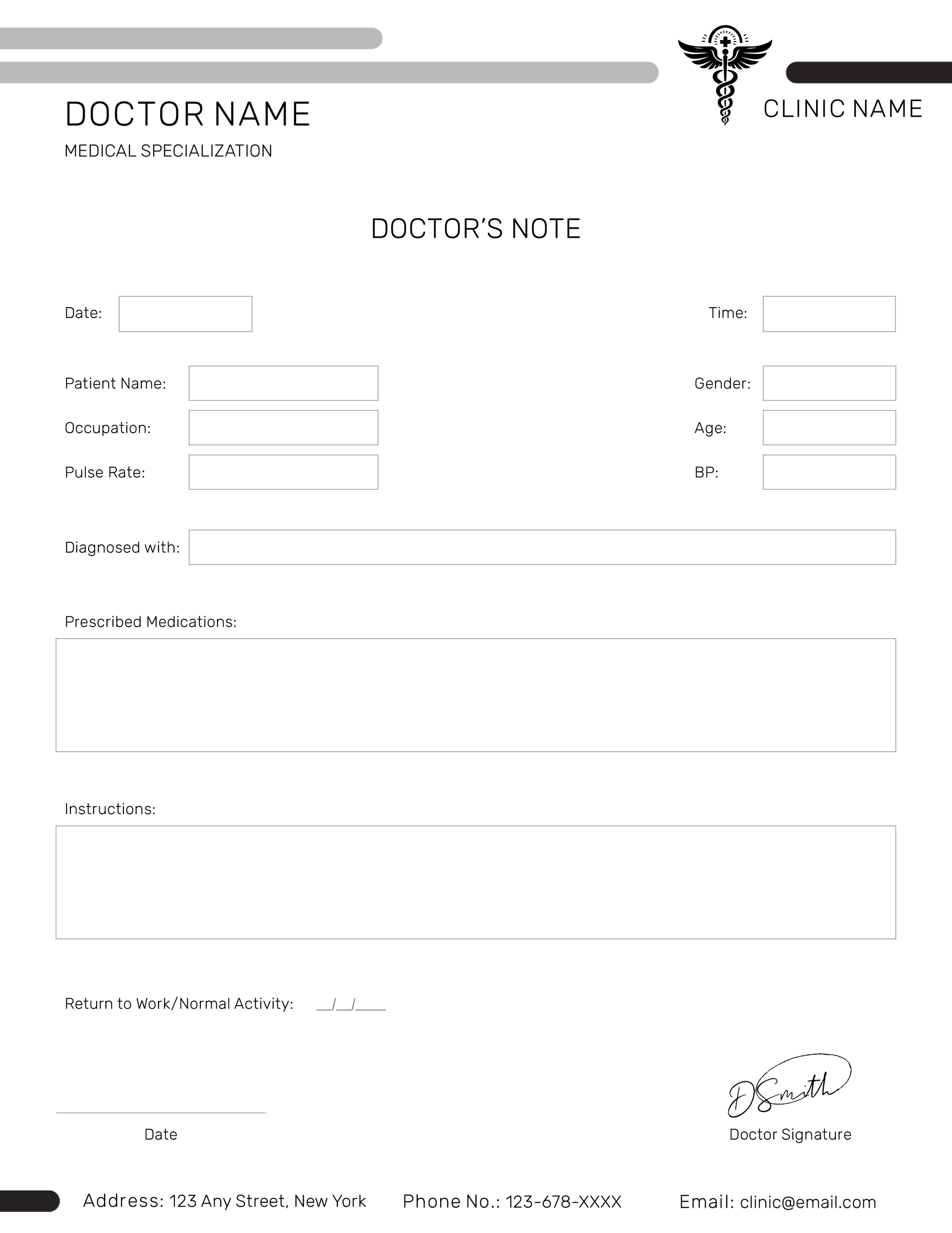 General Doctor s Note Template For Work WordLayouts