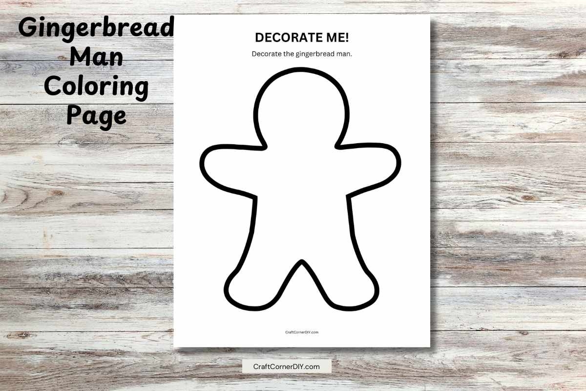 Coloring Printables Gingerbread Face Blank