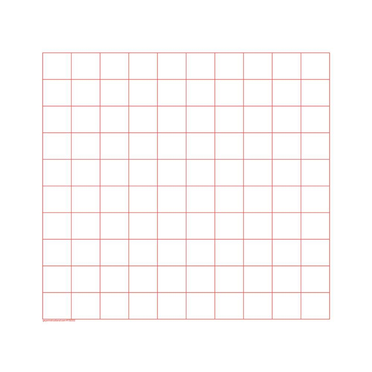 Graphs Printable Algebra Blank 10x10