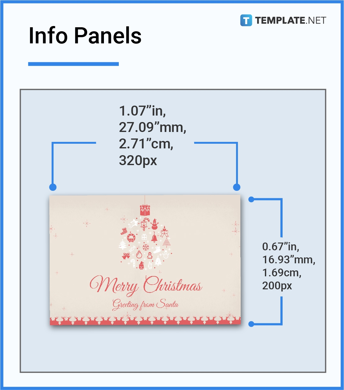 greeting card sizes dimension inches mm cms pixel