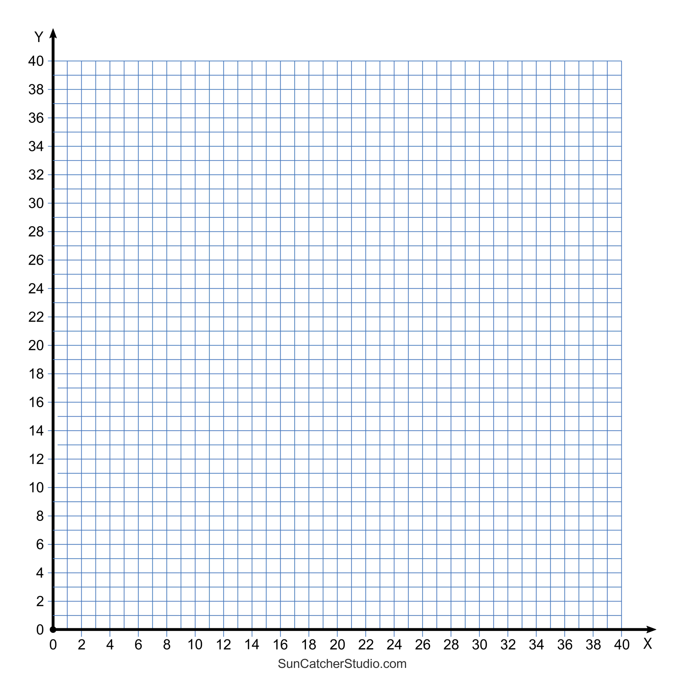 Blank Coordinate Grid Printable