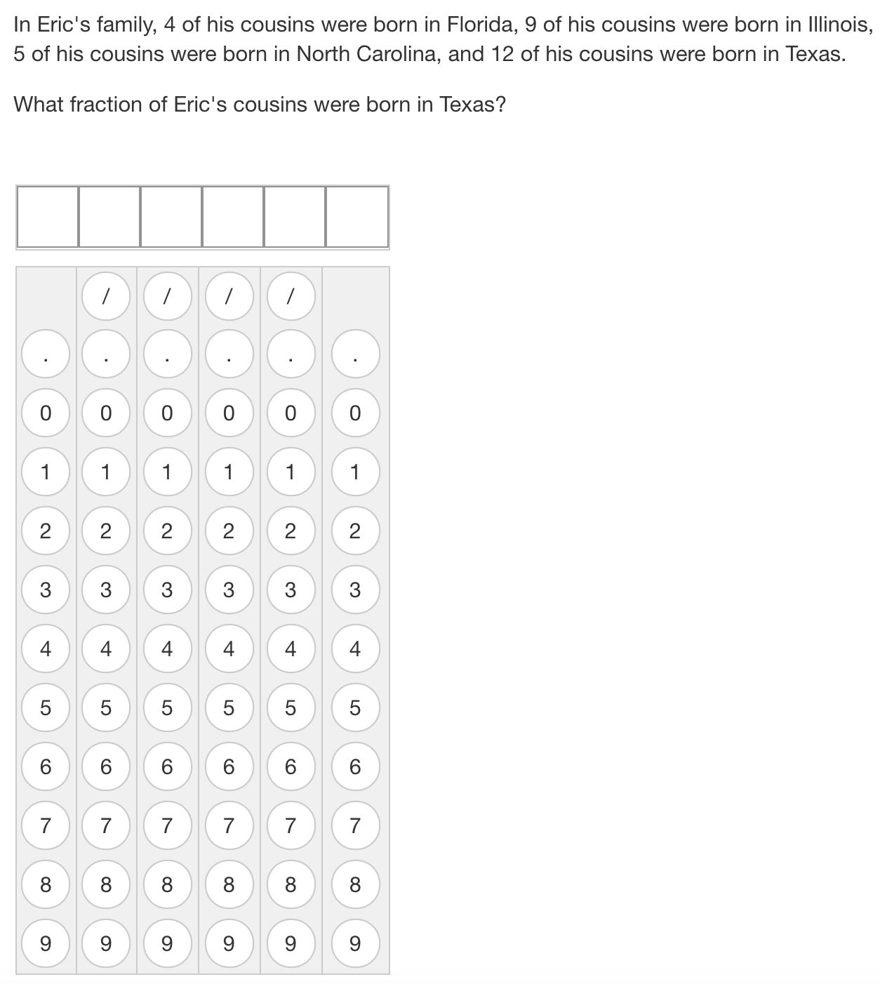 Blank Griddable Response Printable
