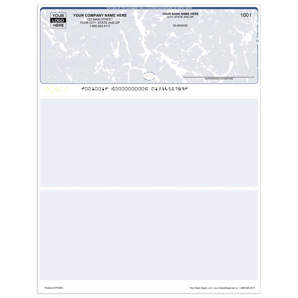 Blank Business Check Printable