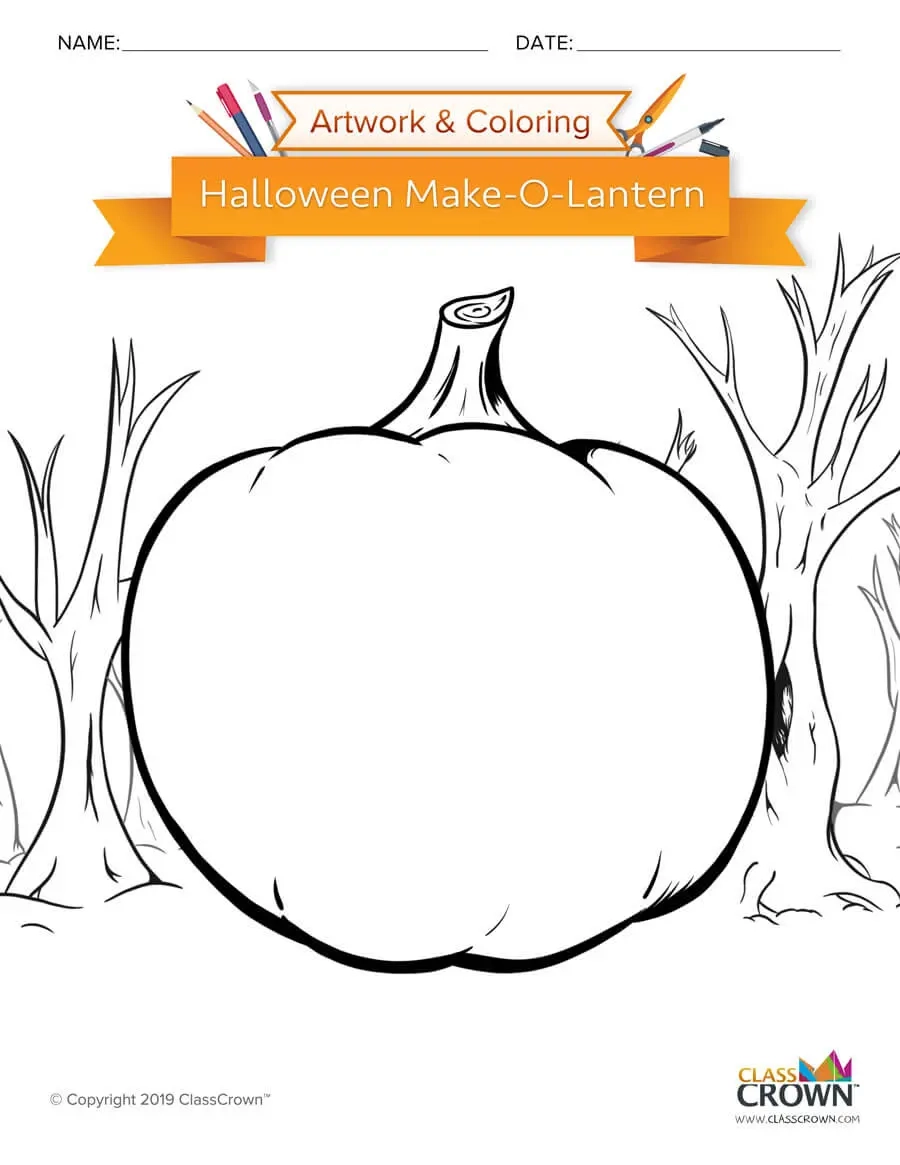 Blank Jackolanter Printable