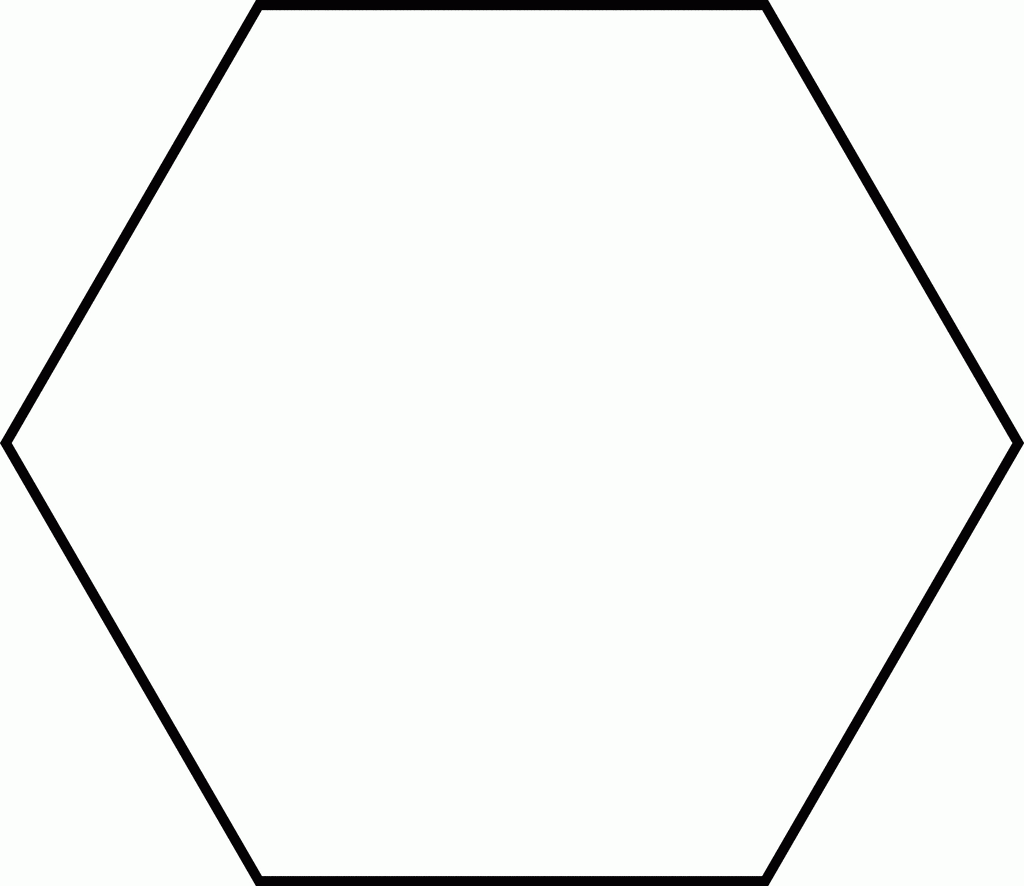 Printable Page Of Blank Hexagons