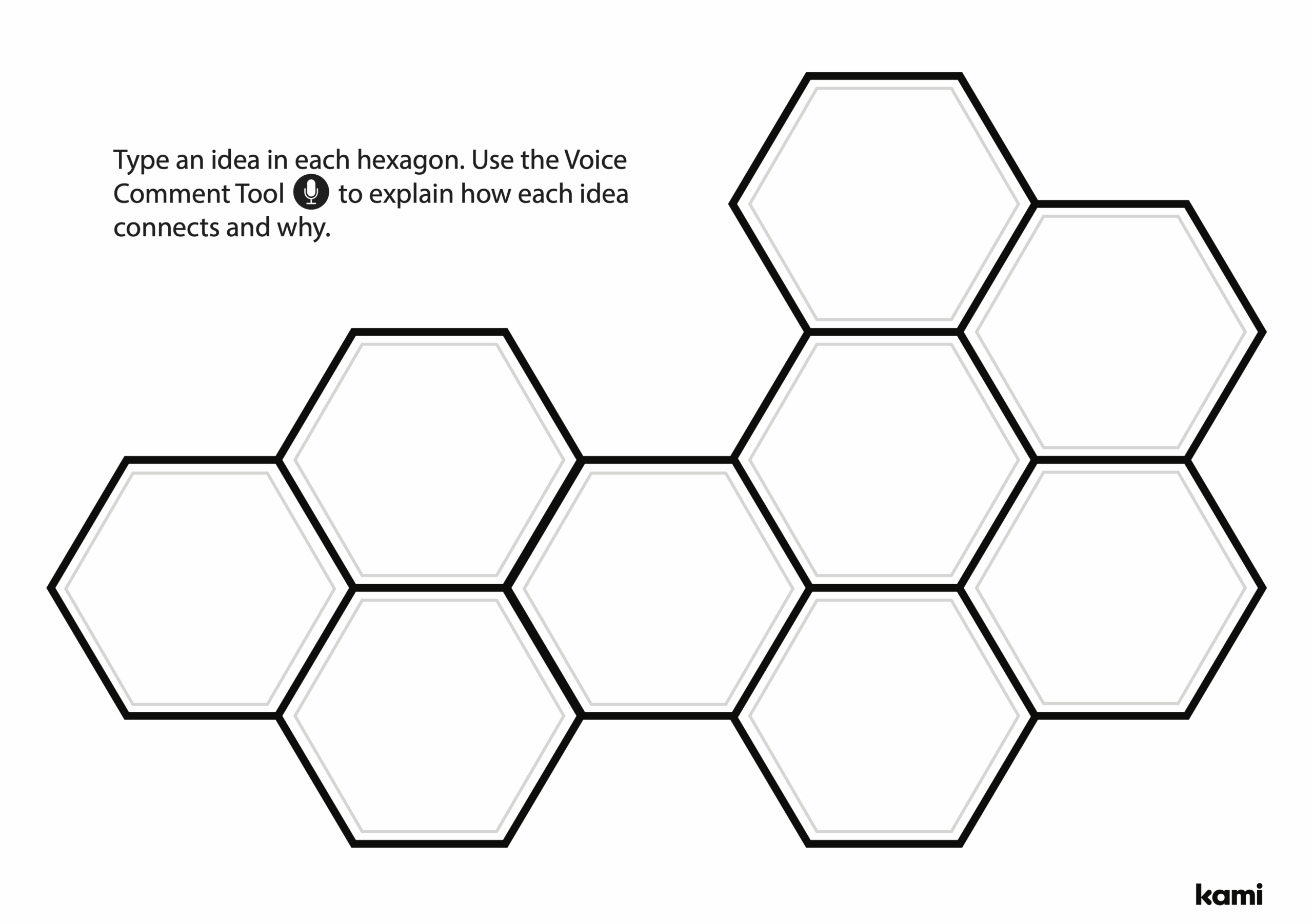 Hexagonal Thinking Template For Teachers Perfect For Grades 10th 