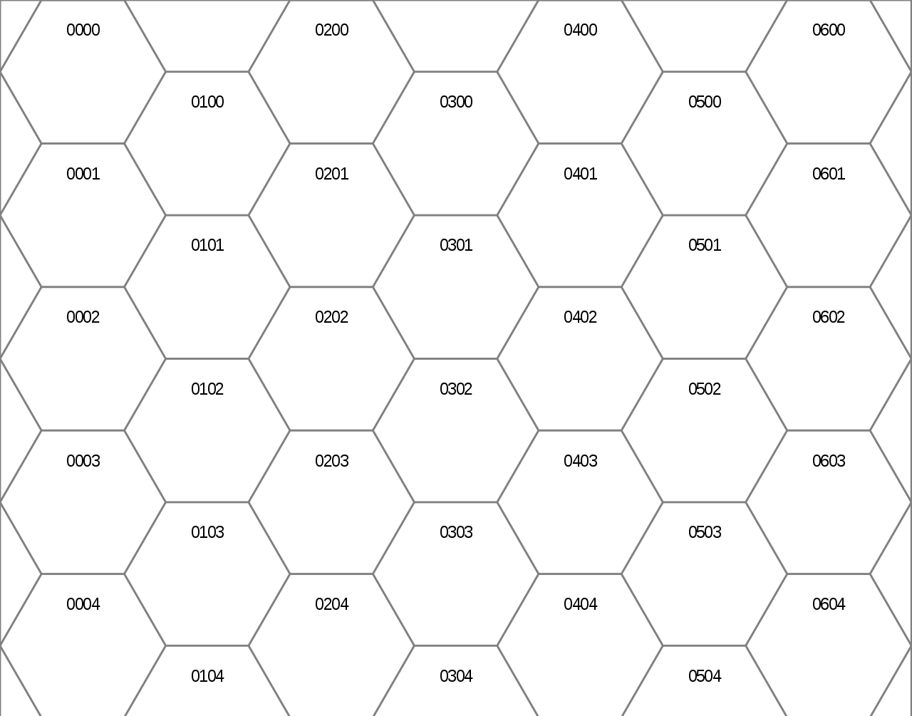 Blank Hex Map Printable