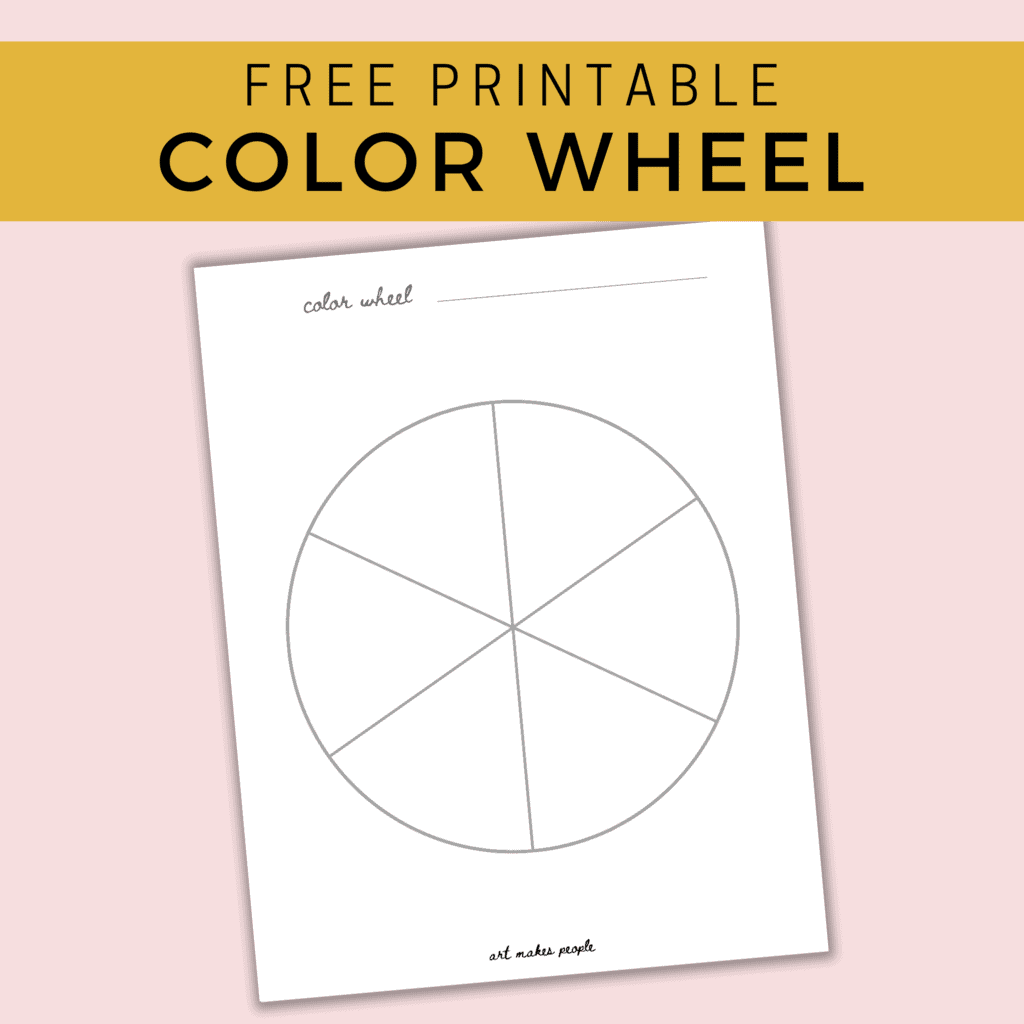 How To Draw A Color Wheel Or Just Print This One Out Art Makes 