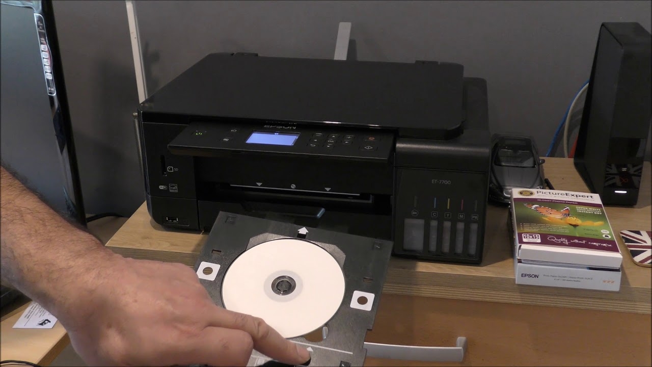 How To Print On To A Printable CD Using The Epson EcoTank ET 7700