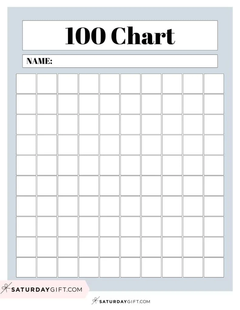 Hundreds Chart Printable 19 Free Numbers 1 To 100 Worksheets 