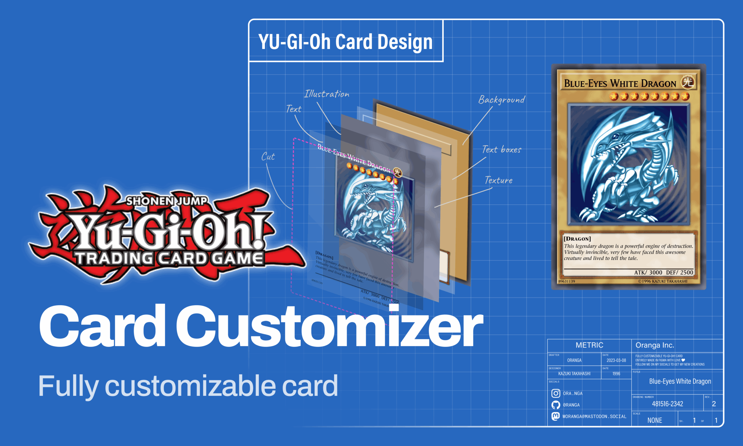 Blank Printable Yugioh Card Template