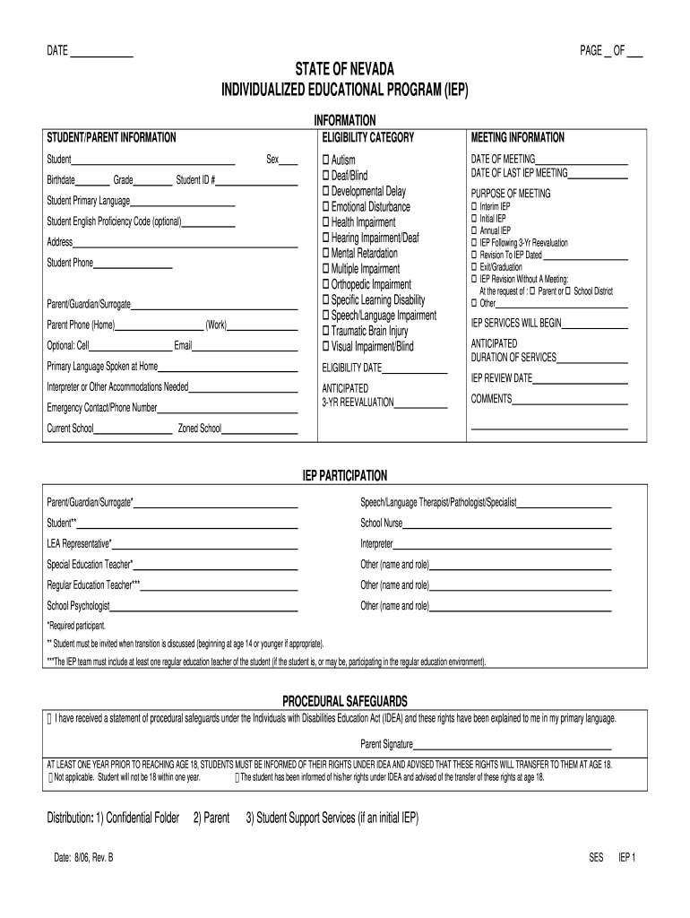 Iep Template Word Document Fill Out amp Sign Online DocHub