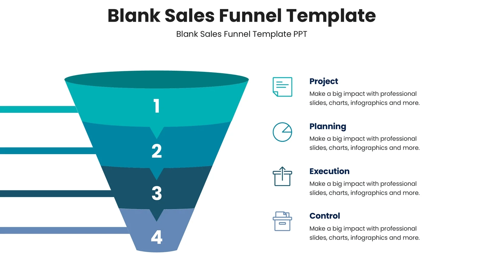 Inspirational Blank Sales Funnel Template For Effective Tactics